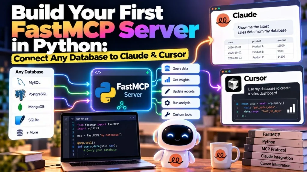 Build Your First FastMCP Server in Python: Connect Any Database to Claude Desktop and Cursor IDE with simple Python code and zero boilerplate.